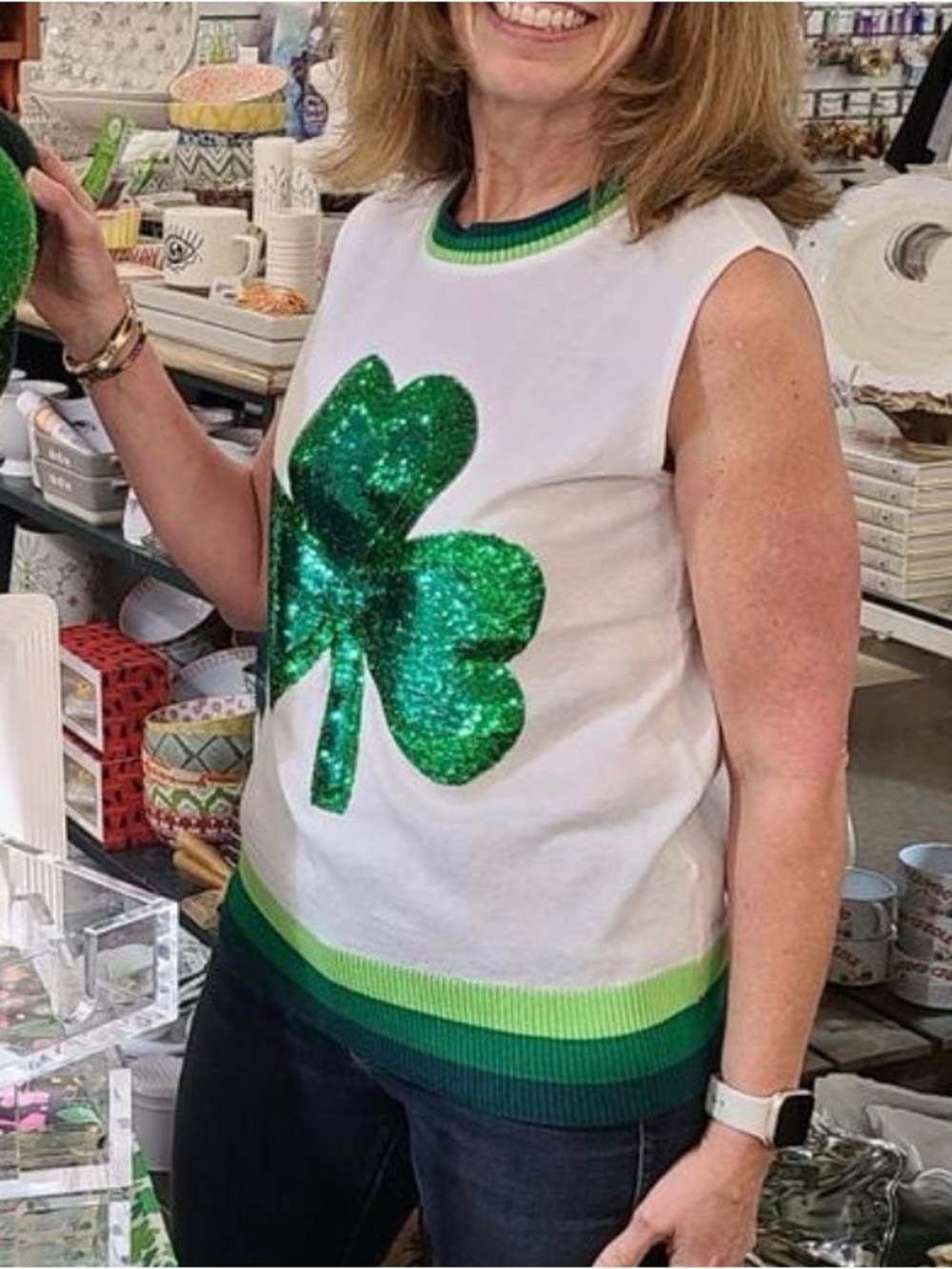 Sparkle City shamrock tank